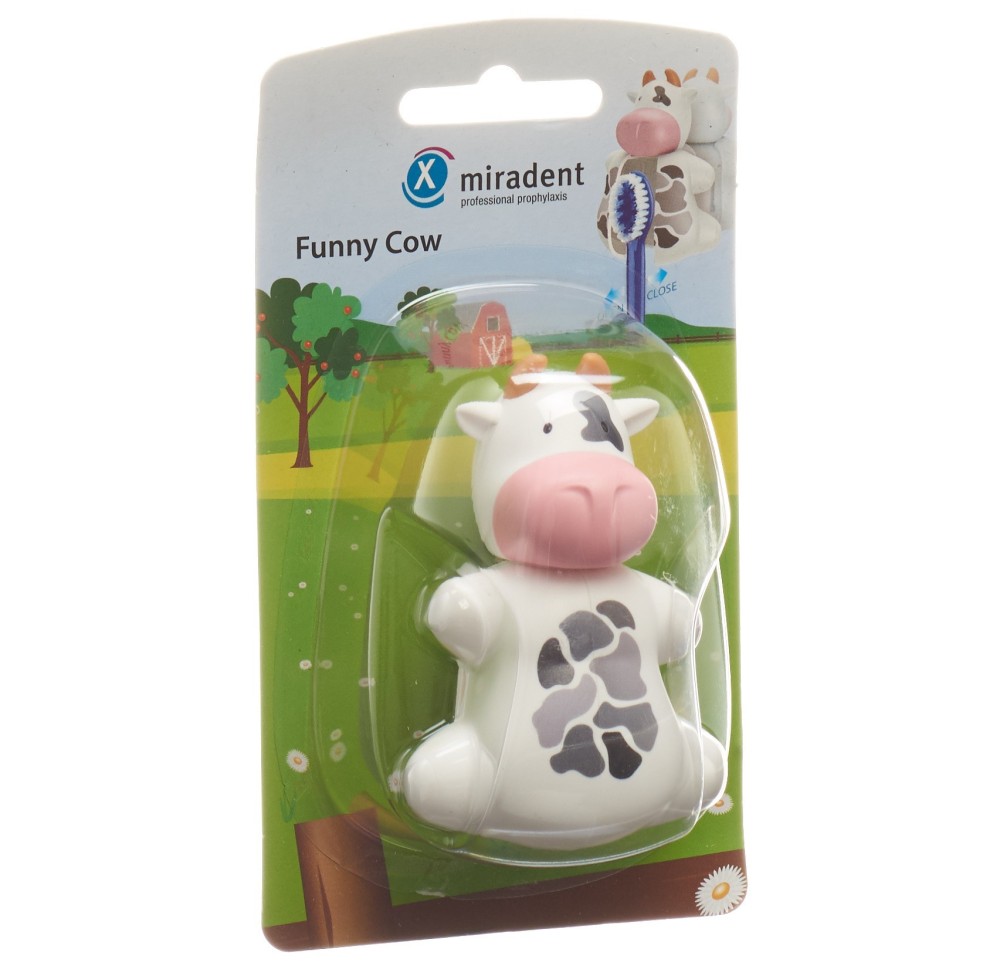 MIRADENT funny snapper porte brosse dents vache