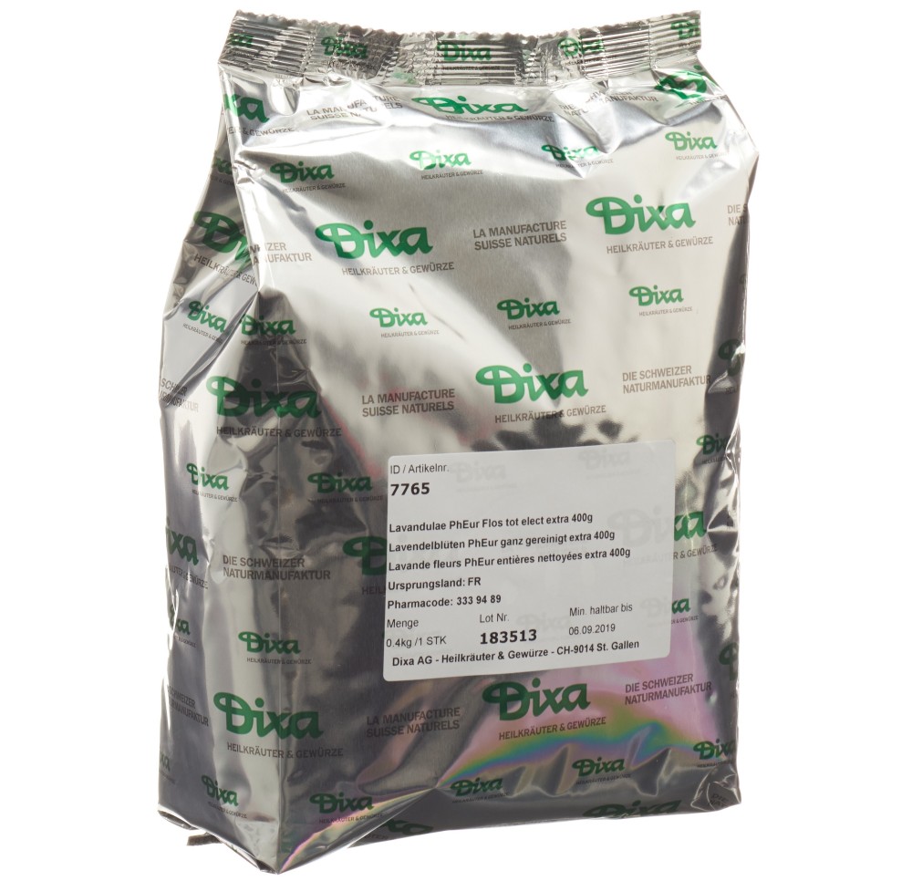 DIXA Lavande fleurs PhEur entière nettoy ext 400 g