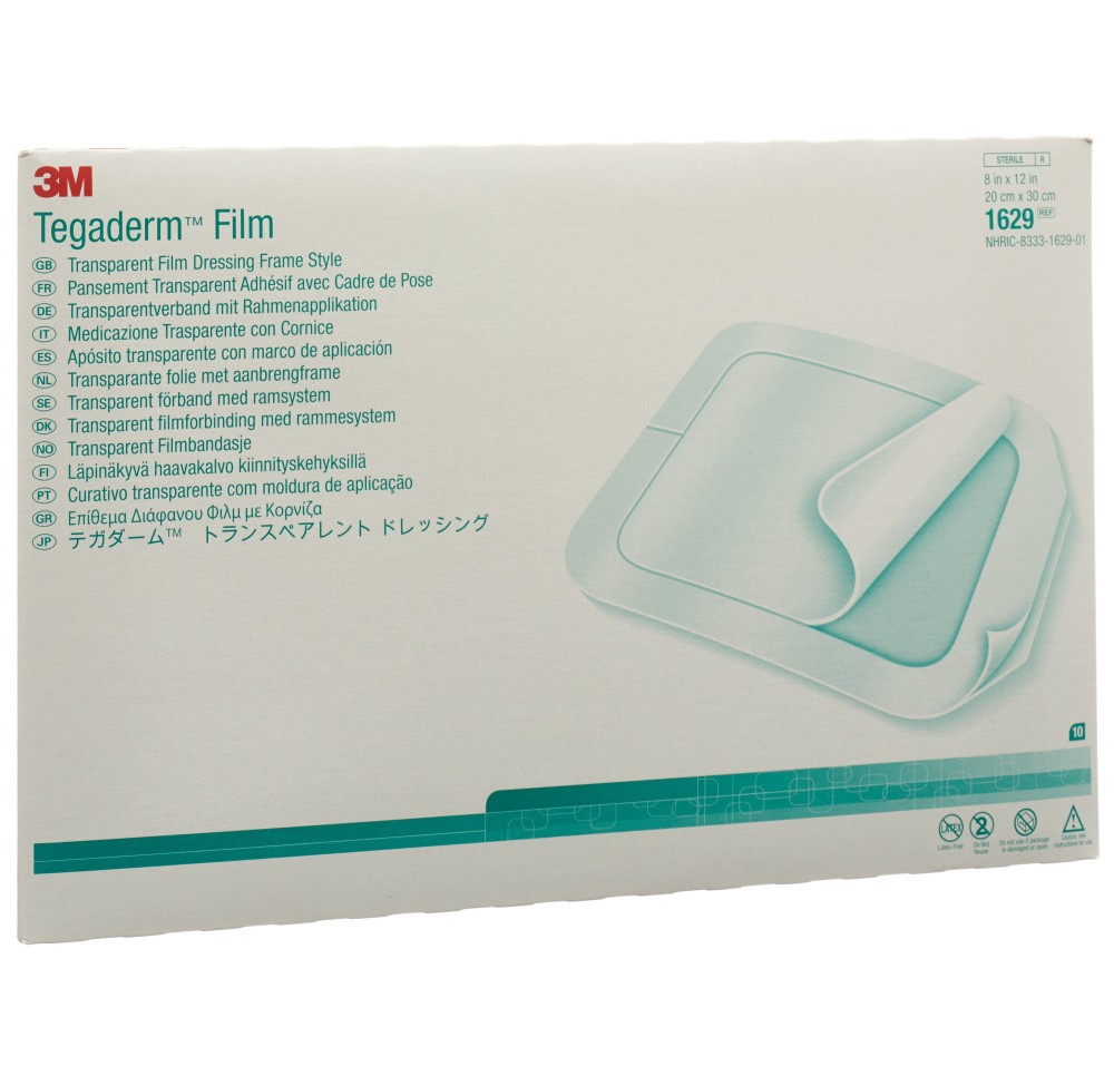 3M TEGADERM FILM pans transparent 20x30cm 10 pce 3M TEGADERM FILM pans transparent 20x30cm 10 pce