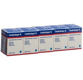 LEUKOTAPE K bande tap kinésio 5mx5cm bleu 5 pce