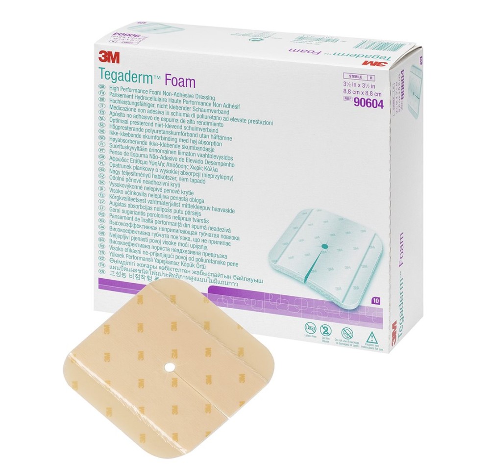 3M TEGADERM FOAM compr mous 8.9x8.9cm n adh 10 pce 3M TEGADERM FOAM compr mous 8.9x8.9cm n adh 10 pce