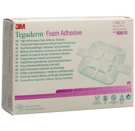 3M TEGADERM FOAM compresse mousse 5x5cm adh 10 pce