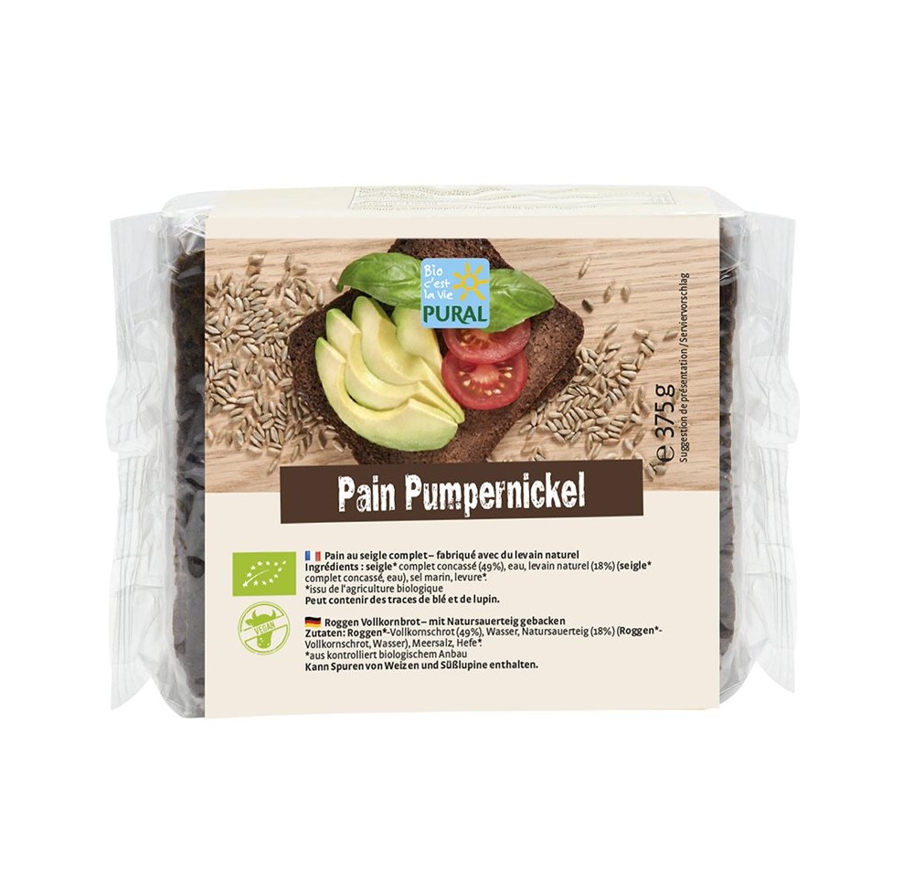 PURAL pain pumpernickel 375 g