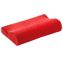 ELSA oreiller 50x11cm housse velours rouge