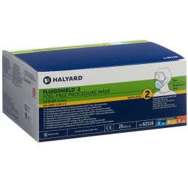 HALYARD Mask Fluidshield 2 visière IIR élas 25 pce