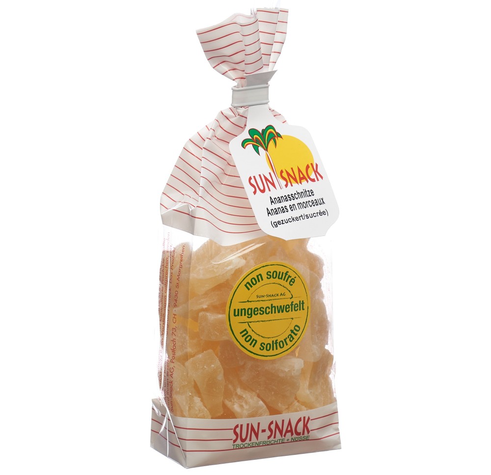 SUN SNACK ananas en morceaux sach 200 g SUN SNACK ananas en morceaux sach 200 g