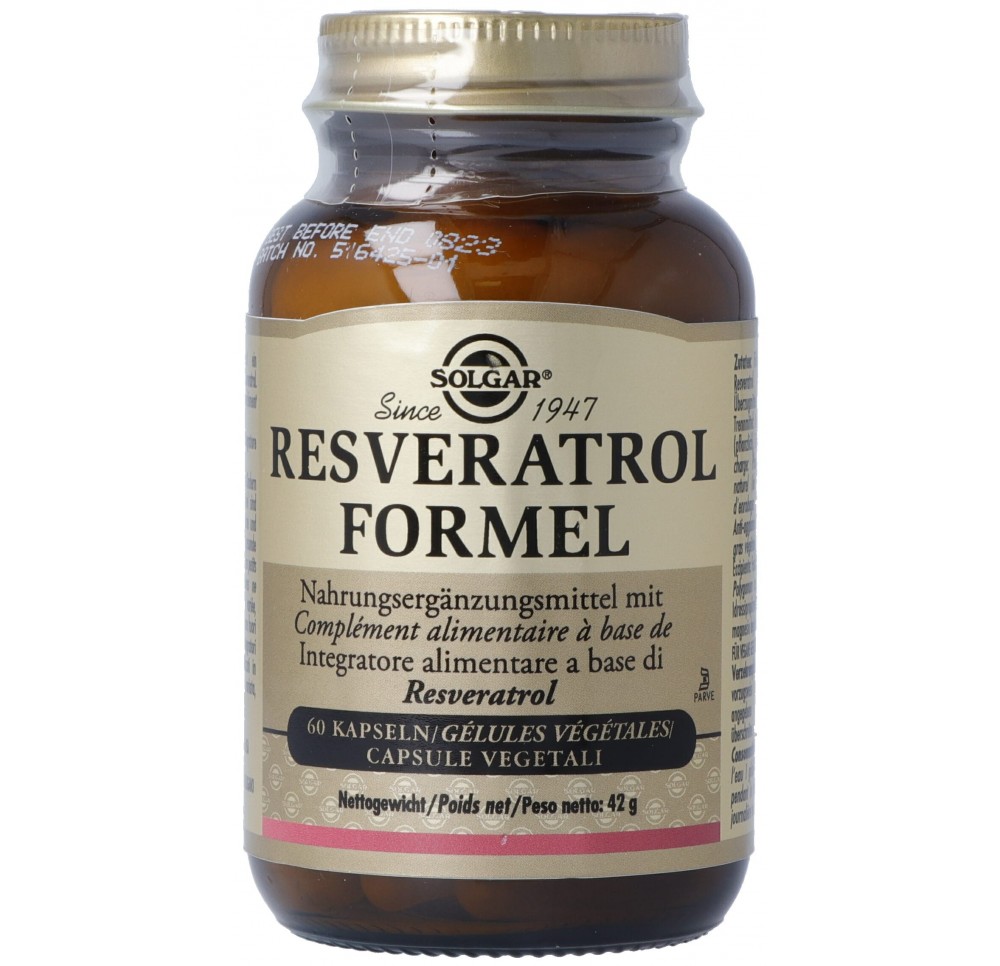 Solgar Resveratrol Formel caps fl 60 pce