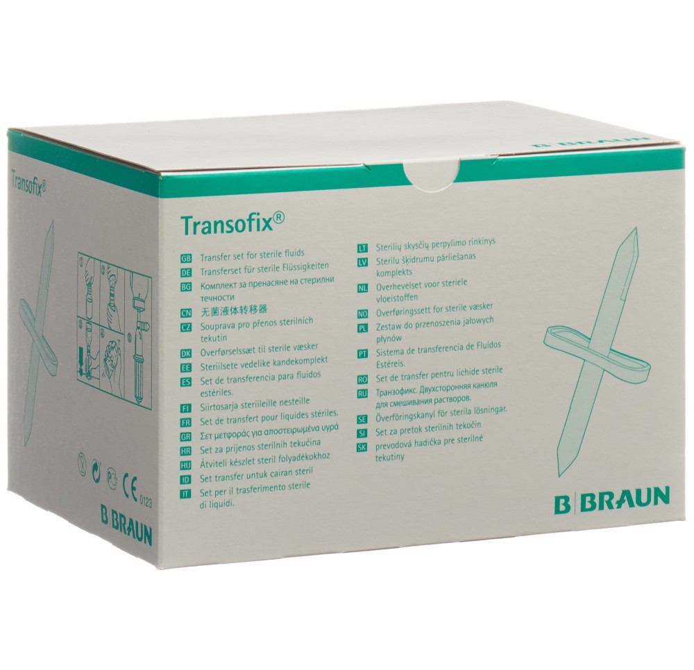 TRANSOFIX canule double transfert 50 pce