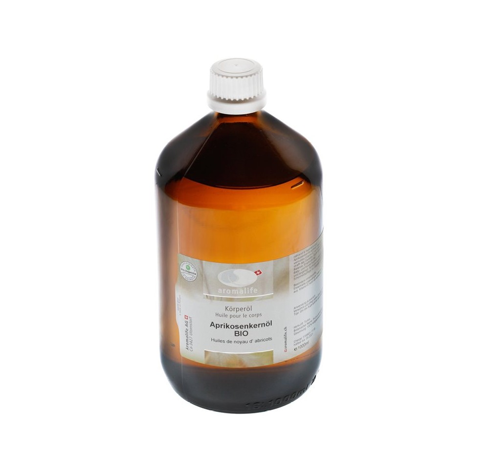 AROMALIFE huile noyau d'abricot BIO 1000 ml