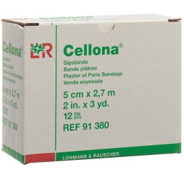 CELLONA bandes plâtrées 2.75mx5cm crémeus 12 pce