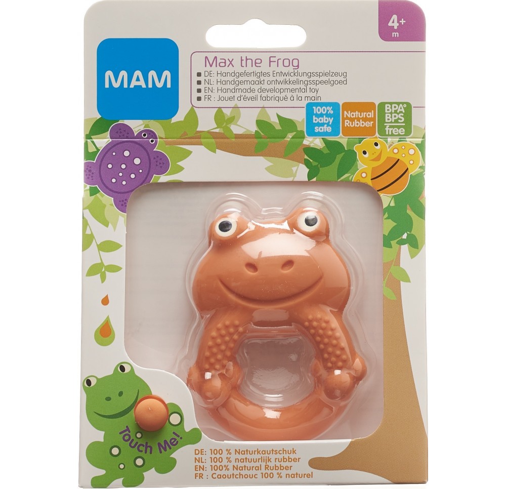 MAM Max the Frog anneau de dentition 4 mois