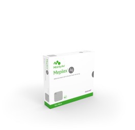 MEPILEX Ag pans hydrocel Safetac 10x10cm sil 5 pce