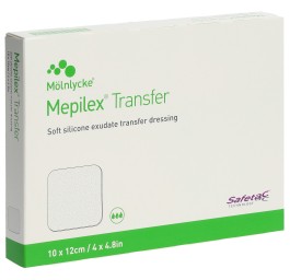 MEPILEX Transfer Safetac pan vul 10x12cm sil 5 pce