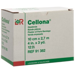 CELLONA bandes plâtrées 2.75mx10cm crémeus 12 pce