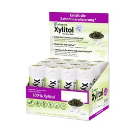 MIRADENT Xylitol Chewing Gum thé vert 12 x 30 pce