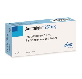ACETALGINE supp 250 mg 10 pce