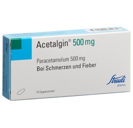 ACETALGINE supp 500 mg 10 pce