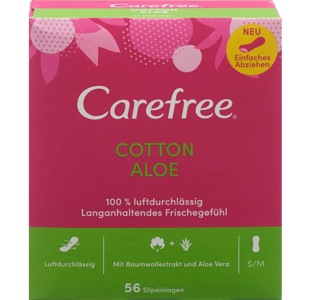 Carefree Cotton Feel Aloe 56 pce