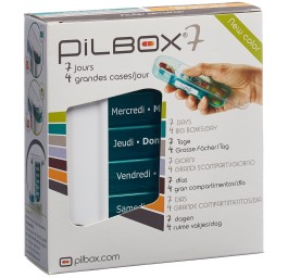 PILBOX 7 distributeur médicaments 7 jours all/fr