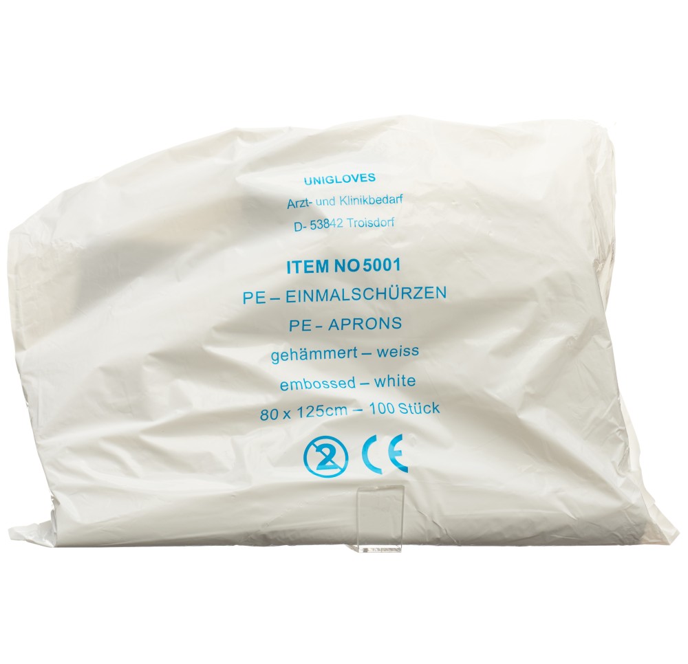 SEMADENI tablier jetable 1250mm blanc 100 pce