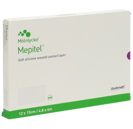 MEPITEL pans vulnéraire 12x15cm silic sach 5 pce