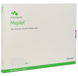 MEPITEL pans vulnéraire 20x32cm silic 5 pce