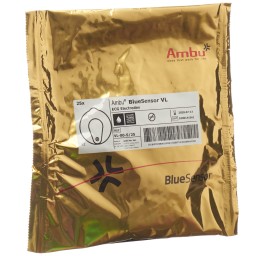 AMBU BLUE SENSOR ECG elect VL bouton-press 25 pce