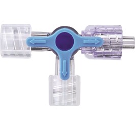 FRESENIUS robinet à 3 voies bleu (PSU) 100 pce