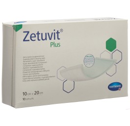 ZETUVIT Plus compresse absorbante 10x20cm 10 pce