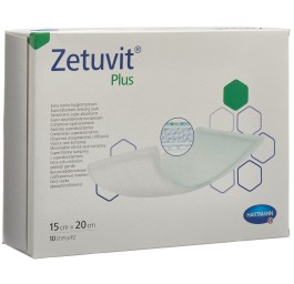 ZETUVIT Plus compresse absorbante 15x20cm 10 pce