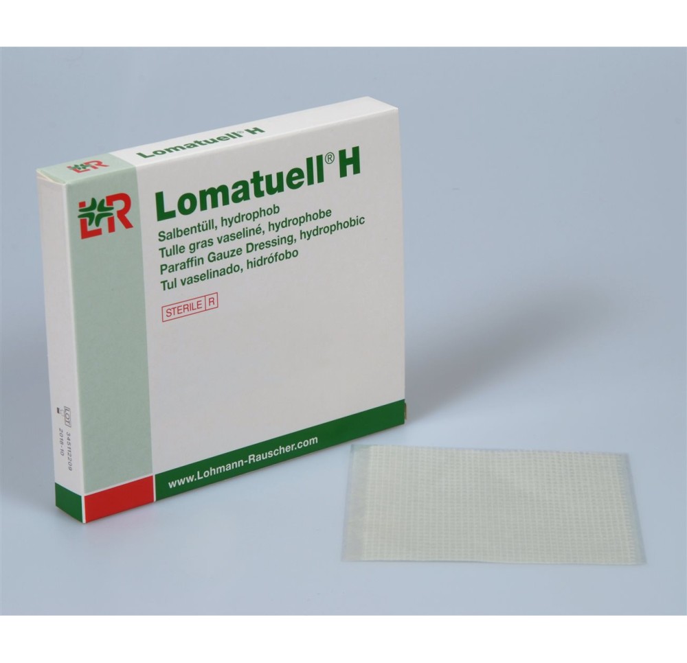 LOMATUELL H tulle grasse vaseli 10x30cm st 10 pce LOMATUELL H tulle grasse vaseli 10x30cm st 10 pce
