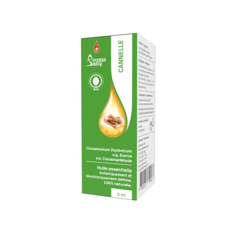 AROMASAN cannelle écorce huil ess étui bio 5 ml AROMASAN cannelle écorce huil ess étui bio 5 ml