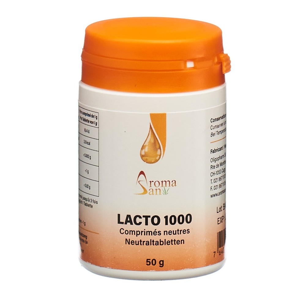 AROMASAN lacto 1000 cpr pour huiles essent 50 pce AROMASAN lacto 1000 cpr pour huiles essent 50 pce