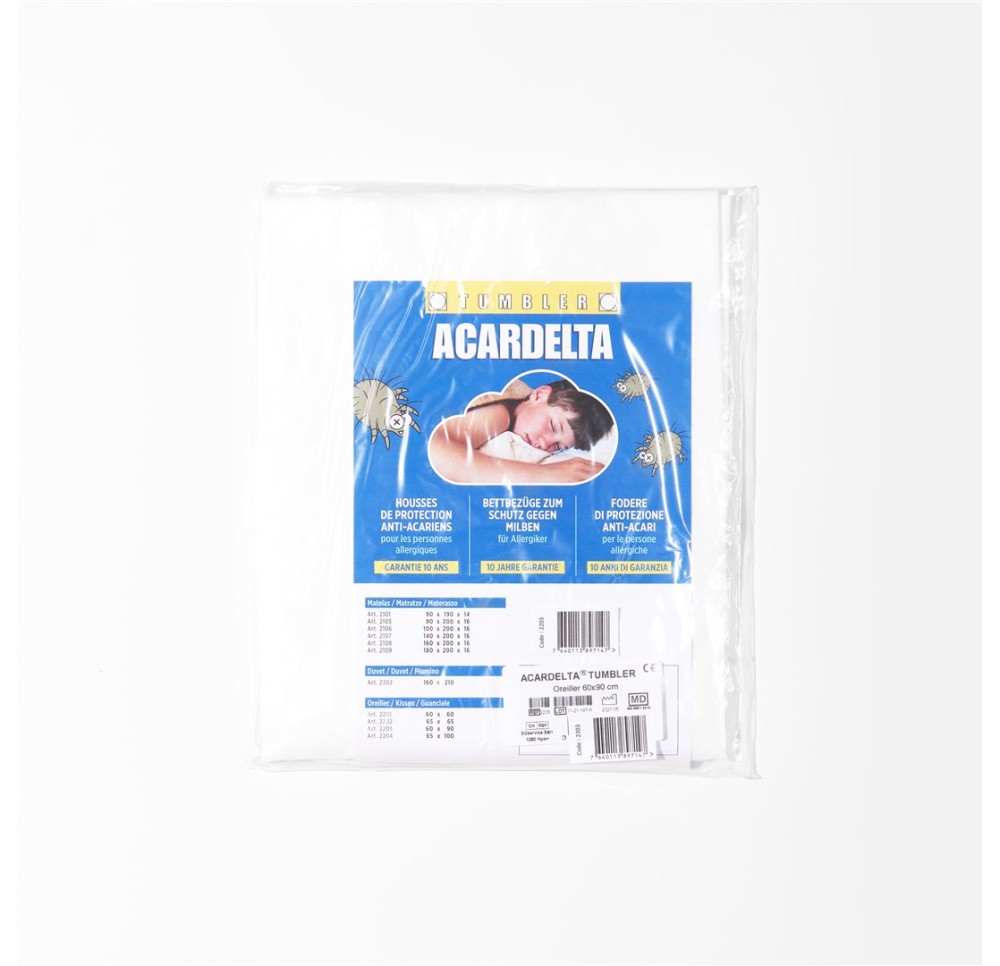 ACARDELTA Tumbler prot oreiller acariens 60x90cm ACARDELTA Tumbler prot oreiller acariens 60x90cm