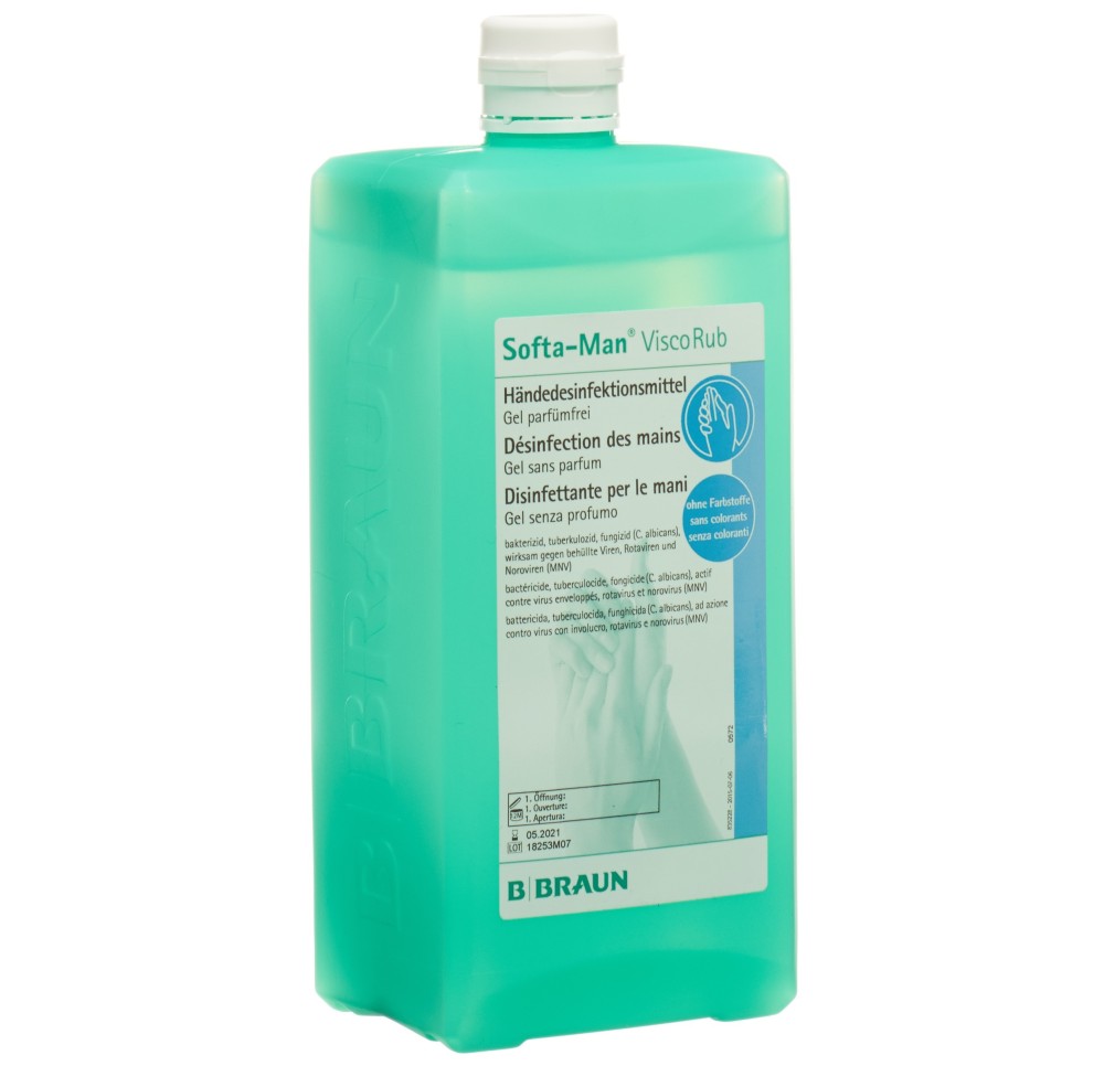 SOFTA-MAN VISCORUB désinf mains fl 1000 ml