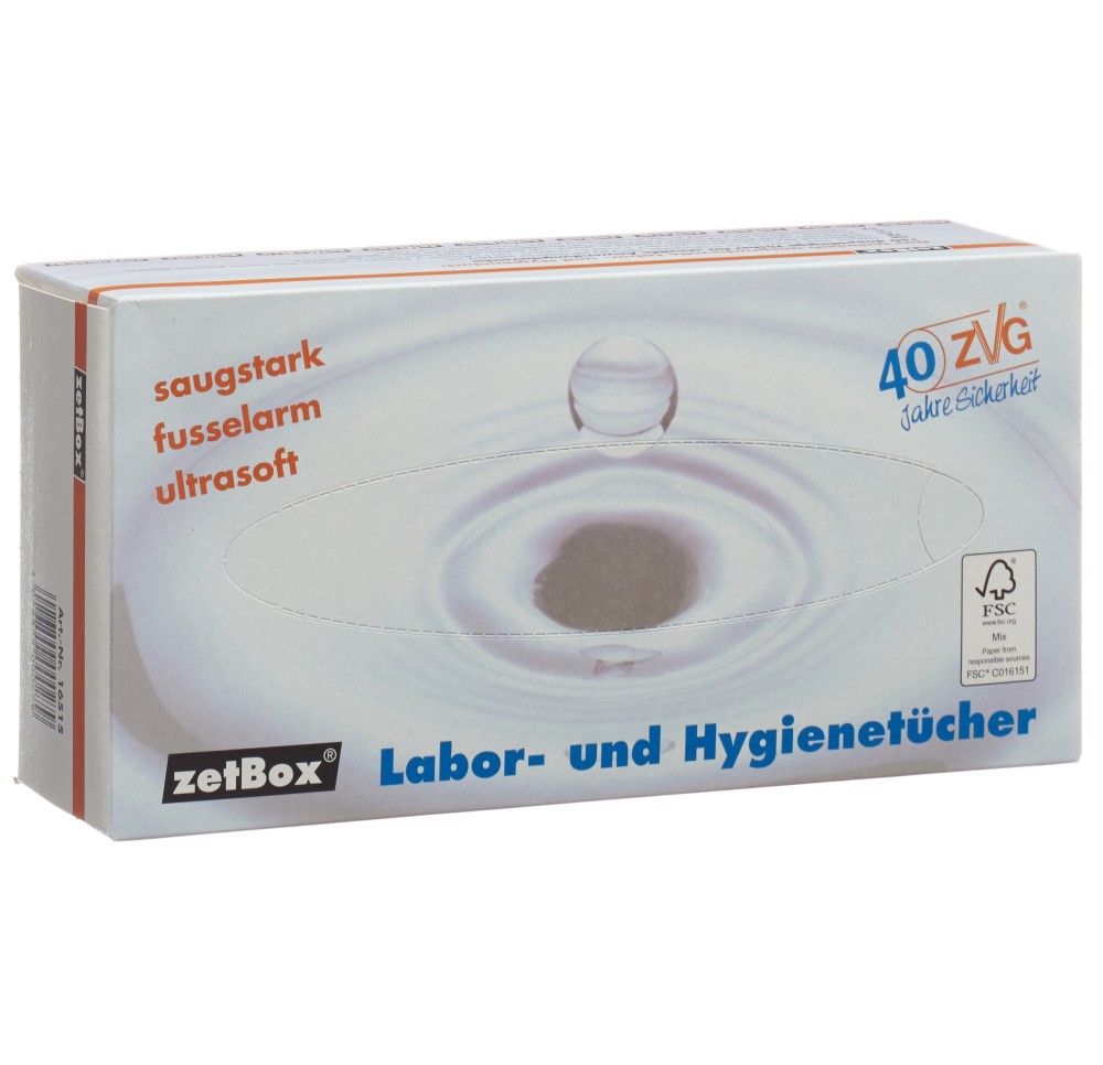 ZETBOX chiffonettes hygi laborat 21x22cm 150 feuil