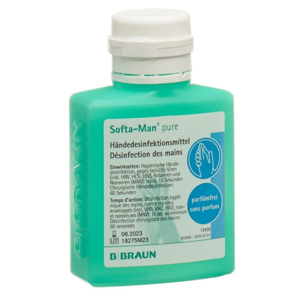 SOFTA-MAN PURE désinf mains 100 ml SOFTA-MAN PURE désinf mains 100 ml