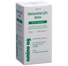 CITRATE SODIUM Amino sol 3.8 % flac 100 ml
