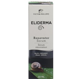 ELIDERMA Sérum rénovateur avec 98.5 % bave d'escargot biologique 30 ml