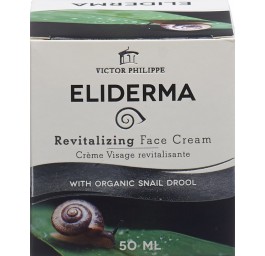 ELIDERMA Crème visage revitalisante à haute teneur en bave d'escargot biologique bte 50 ml