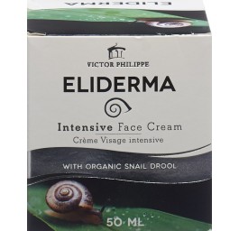 ELIDERMA Crème visage intensive à haute teneur en bave d'escargot biologique bte 50 ml