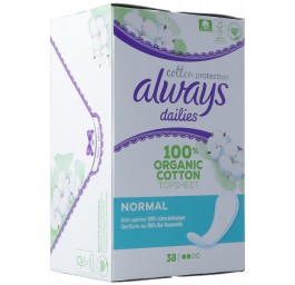 always protège-slip Cotton Protection Normal 38 pce