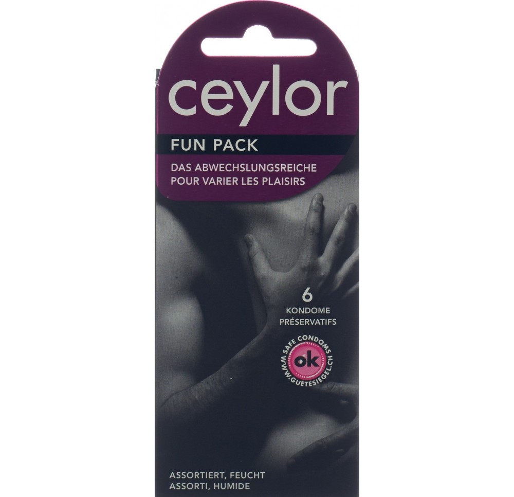 Ceylor Fun Pack préservatif avec réservoir 6 pce