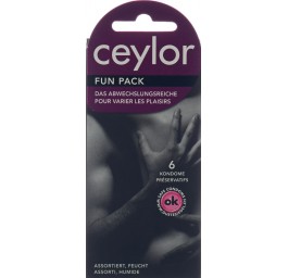 Ceylor Fun Pack préservatif avec réservoir 6 pce