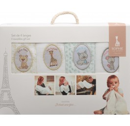 Sophie la girafe set de 4 langes