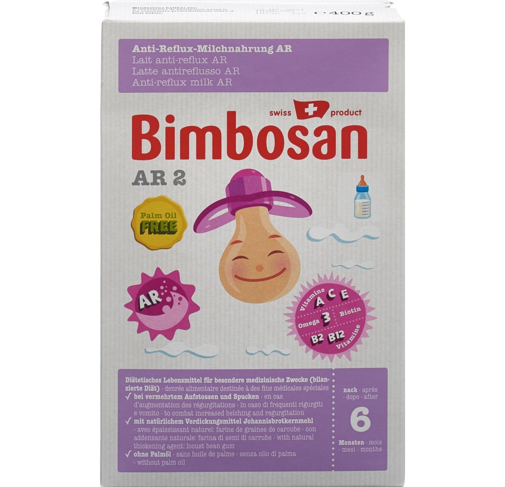 Bimbosan AR 2 lait de suite sans huile de palme 400 g