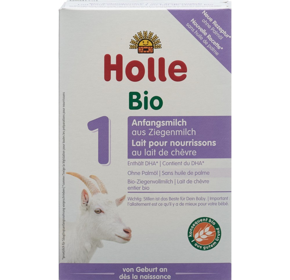 Holle lait pour nourrissons 1 au lait de chèvre bio 400 g