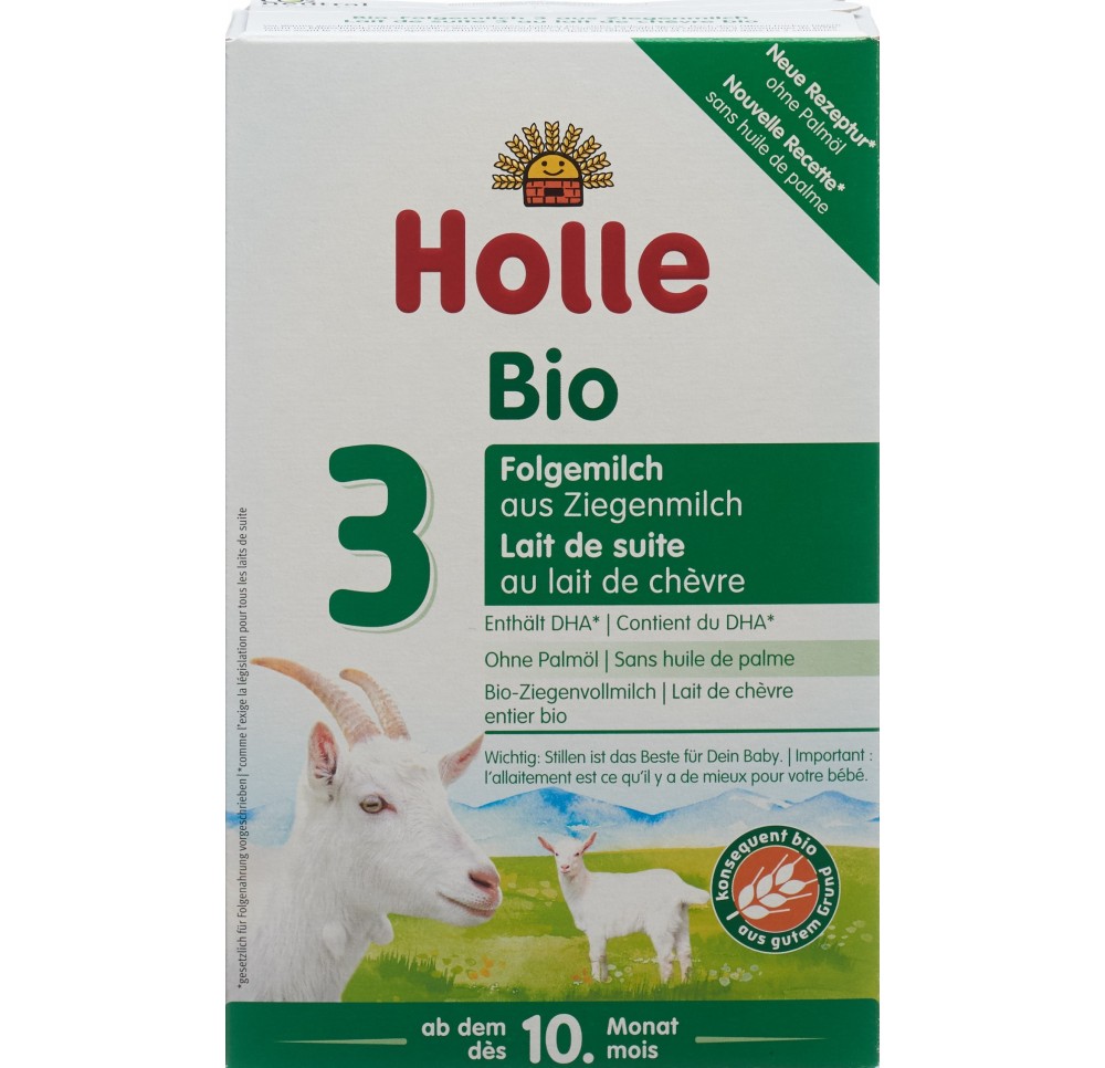 Holle lait de suite 3 au lait de chèvre bio 400 g