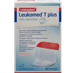 Leukomed T plus skin sensitive 5x7.2cm 5 pce