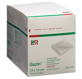 GAZIN compres gaze set 7.5x7.5cm 12p st 20 x 5 pce